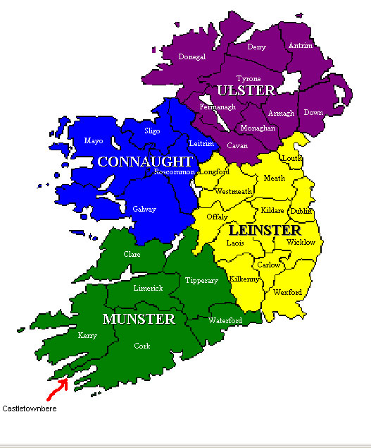 Map of Ireland